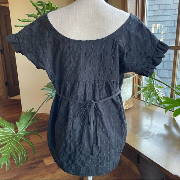 Juicy Couture Vintage Baby Doll Top Anchor Buttons Fisherman Maritime Coastal - Picture 3 of 10